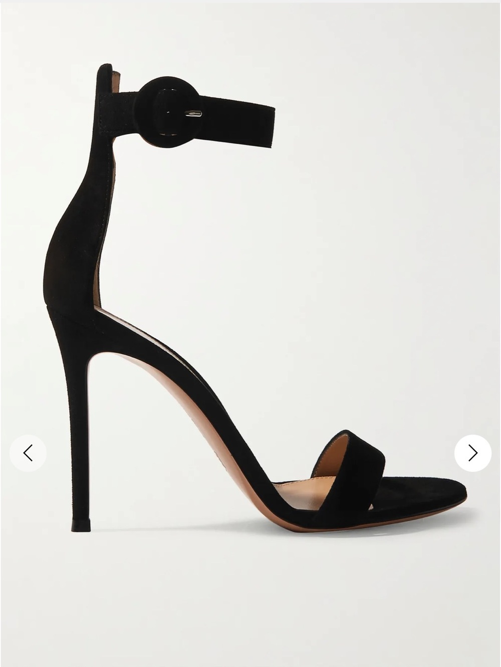 Portifino 105 Black Stiletto Sandals